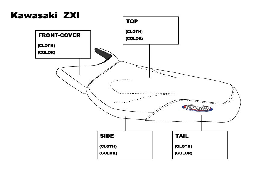 Jet Trim - Custom Pwc Seat Cover - Kawasaki Zxi